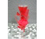 Red LED Candle with Heart Inside Perfect for Romantic Evening (Design 2)