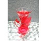 Red LED Candle with Heart Inside Perfect for Romantic Evening (Design 2)