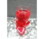 Red LED Candle with Heart Inside Perfect for Romantic Evening (Design 3)