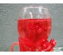 Red LED Candle with Heart Inside Perfect for Romantic Evening (Design 3)