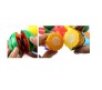 15 Pcs Fruit and Vegetables Cutting Play Toy Chopping Cutter Set Realistic Slice able