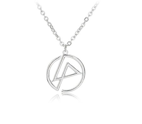 Linkin Park Symbol Pendant Silver Plated Necklace Fashion Jewellery Accessory for Men and Women 