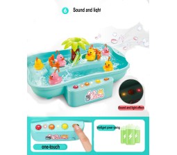 Go Fishing Toy with Music and Light Doule Race Duck Fishing Game for Children Girl Boys Toys Kids Fishing 3+
