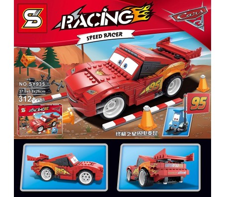 Speed Racer car 312 pcs Self Assembling Toy Bricks/Blocks Set (312 PC)