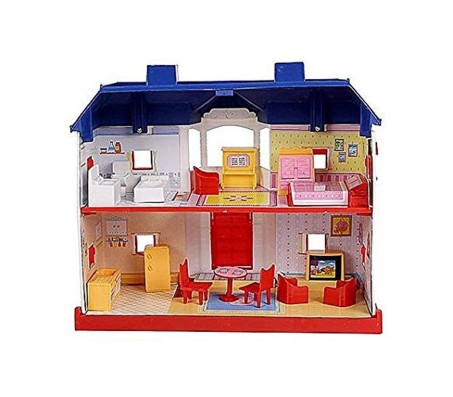 My Country Doll House Playset with Living Room ,Bed Room, Bath Room, Dining Room 24 Pieces