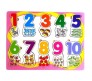 Set of 5 Animals Numbers Shape Vehicles and Fruit Wooden Learning Puzzle Educational Toy for Toddlers and Infant