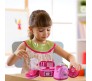4 in 1 Battery Operated Pink Household Home Appliances Kitchen Pretent Play Sets Toys for Girls