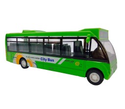 Diecast Model City High Speed Power Bus with Pull Back Action Light and Sound