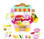 Large Size Fast Food Cart Kitchen Set Pretend Play Educational Toy