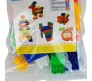 Plastic Lego Like Colorful Educational DIY Mini World Building Blocks Puzzle Construction Toy (Multicolour)-Set of 85