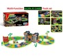 158 Pcs Glow in The Dark Car Race Track Magical Set with Castle