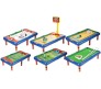 6 in 1 Ice Hockey, Bowling, Basket Ball, Golf, Football and Snooker Game Fun Indoor Game Board Toy