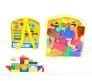 32 Pieces of High Quality Colorful Shape Sorting and Block Building Toy for Toddlers and Infants