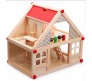 DIY Wooden Doll House Model Building Kits My Small Villa Insert Blocks with Furniture Set Baby Birthday Gift