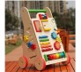 Push Along Wooden Walker for Baby with Multiple Learning Activity - Multi Color