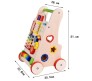 Push Along Wooden Walker for Baby with Multiple Learning Activity - Multi Color