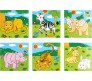 9 Piece Colorful Wooden Block Picture Puzzle For Toddlers And Small Children (Animal Theme)