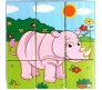 9 Piece Colorful Wooden Block Picture Puzzle For Toddlers And Small Children (Animal Theme)