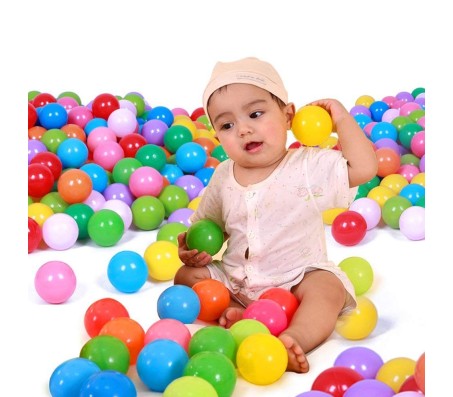 Medium Size 50 Pcs Colorful Ball Soft Plastic Balls Fun Baby Kid Swim Pit Toy