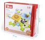 90 Pcs Set of 10 Animal Plastic Puzzle Educational Block Puzzles for Infants and Kids Preschool