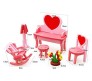 DIY 3D Wooden Furniture Dressing Table Set Educational 3D Woodcraft Puzzle Model Toy for Kids