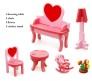 DIY 3D Wooden Furniture Dressing Table Set Educational 3D Woodcraft Puzzle Model Toy for Kids