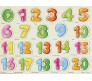 0-20 Wooden Number Puzzle Board for Kids(18M+), Learning Educational Math Toys
