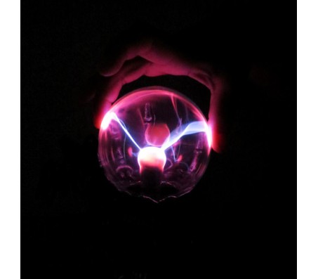 Hand Holding Plasma Ball Novelty Gift