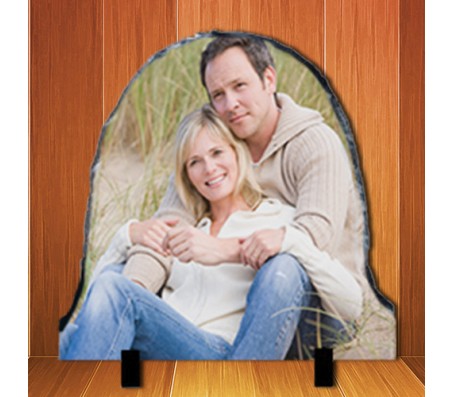 Personalized Dome Shape Photo Rock (16cm x 16cm)