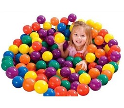 Intex Fun Balls 100 Pcs (Multicolor) 2.5 Inches