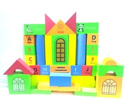 93 Pieces of Foam Blocks with Alphabets Numbers Math Animal Toy for Infant and Toddlers