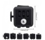 Fidget Cube Stress and Anxiety Reliever, Helpful in Improving Focus for both Children and Adults,3.3cm(Full Black)