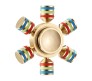 Hexagon Rainbow Fidget Spinner, Gold