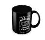 Jack Daniel's Classic Style Whiskey Full Black Printed Tea And Coffee Ceramic Mug 350 ML