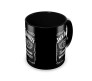 Jack Daniel's Classic Style Whiskey Full Black Printed Tea And Coffee Ceramic Mug 350 ML