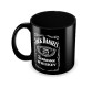 Jack Daniel's Classic Style Whiskey Full Black Printed Tea And Coffee Ceramic Mug 350 ML