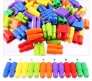 Colourful Educational Bullet Shape Building Block Kit Do it Yourself DIY Learning Toy (Big Bullet Style)