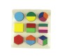 Wooden Shape Sorter Ratio Puzzle Educational Toy Montessori Early Learning Toy for Baby & Infant (Medium, Shape 2)