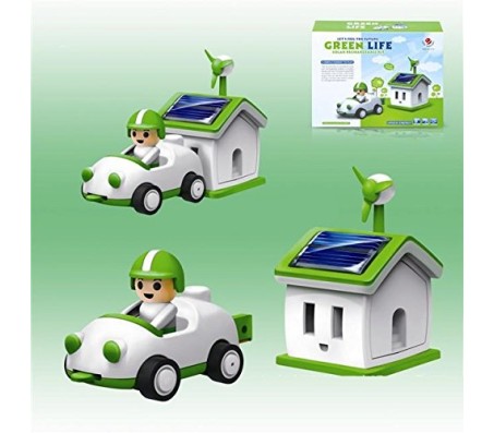 Cute Sunlight Green Life Solar Powered Rechargeable Kit - Science Education Toys For Kids Children