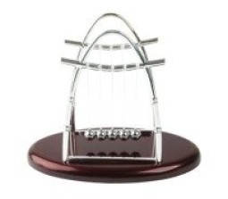 12mm Newton's Cradle Balance Ball Physics Science Fun Desk Toy