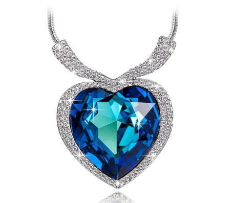 Swarovski Elements Titanic Heart of the Ocean Necklace for 