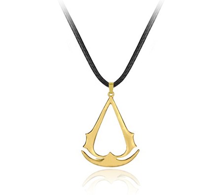Assassins Gold Creed Logo Pendant Necklace