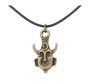 Supernatural Dean Winchester Mask Vintage Amulet Pendant Bronze 18 inches Long Necklace