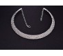 Three Layer Rhinestone Collar Chain Choker Necklace for Woman or Girls