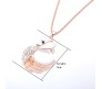 Multi Double Line Gold Plated Swan Pendant With Solitaire Necklace for Woman and Girls