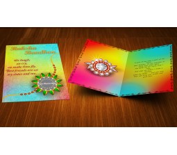 Colorful Raksha Bandhan Greeting Card