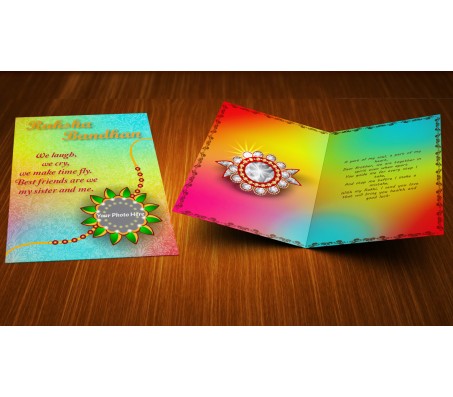 Colorful Raksha Bandhan Greeting Card