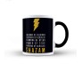 Shazam Dc Comic Superhero Wisdom of Solomon Quote and Shazam Logo White Ceramic Coffee/Tea Mug with Black Handle