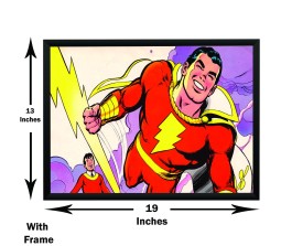 Shazam Animated Full of Life Comic Poster Officially Licensed by Warner Bros