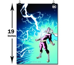 Shazam Animated Comic Transforming Poster Officially Licensed by Warner Bros 